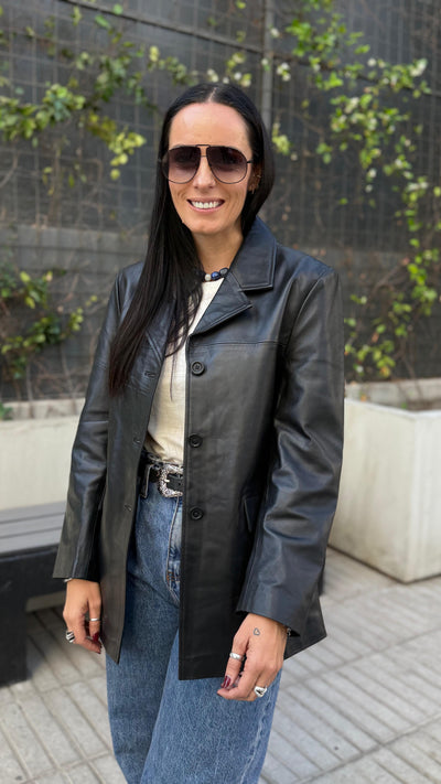 Blazer Cuero Madison Negro