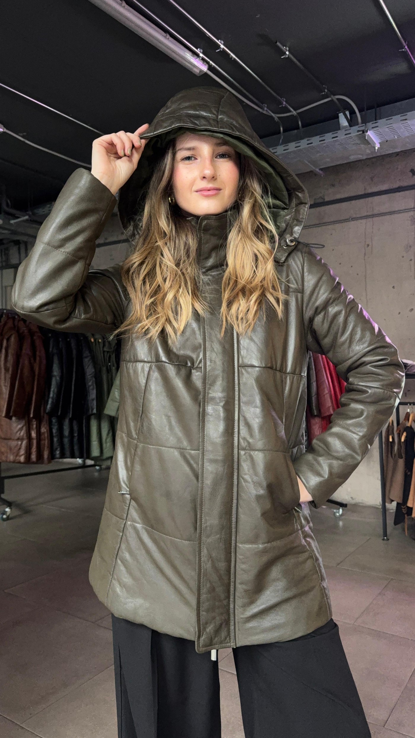 Parka Cuero Ottawa Oliva