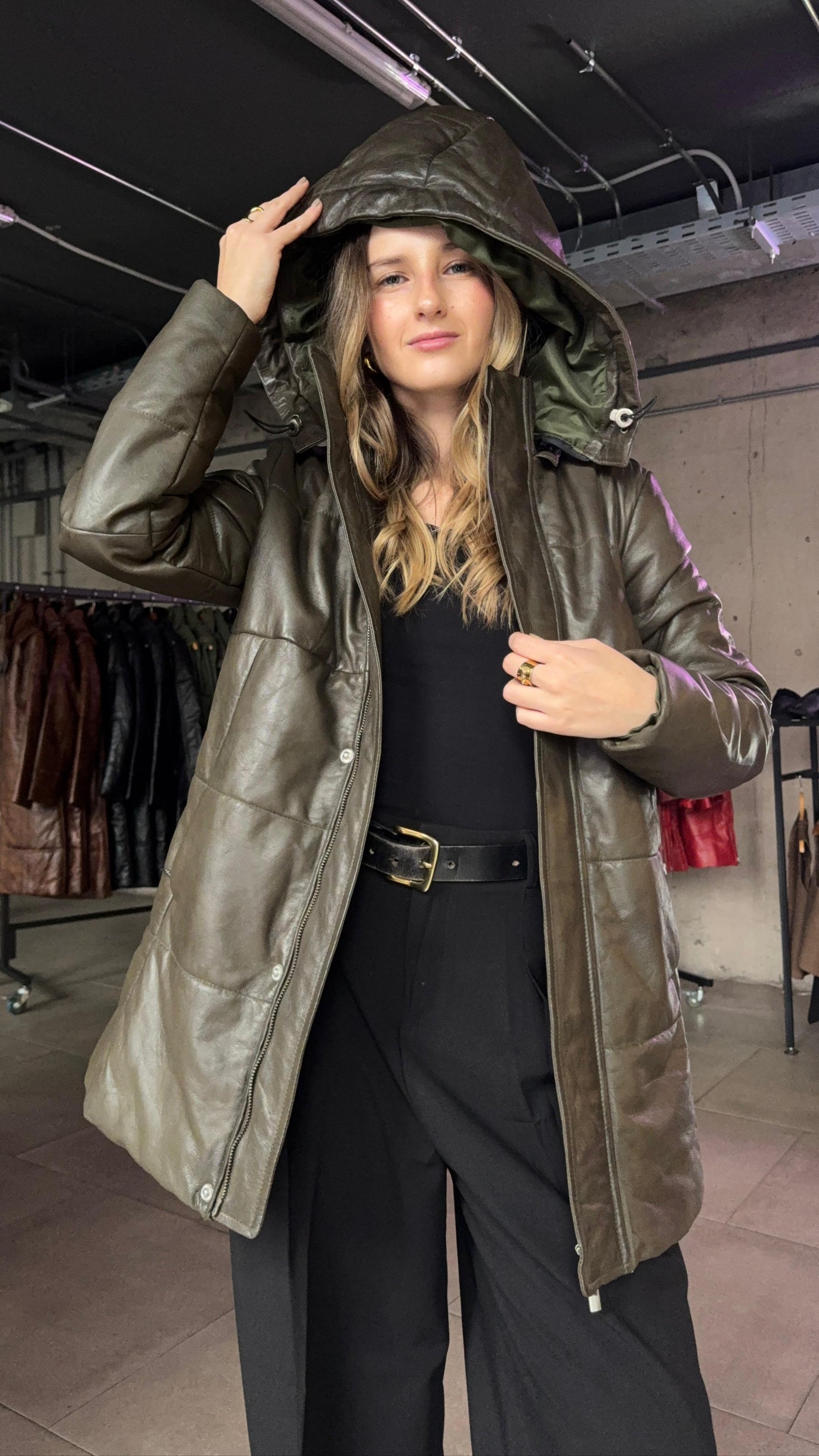 Parka Cuero Ottawa Oliva