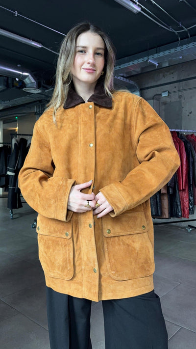 Chaqueta Gamuza Tribeca Camel