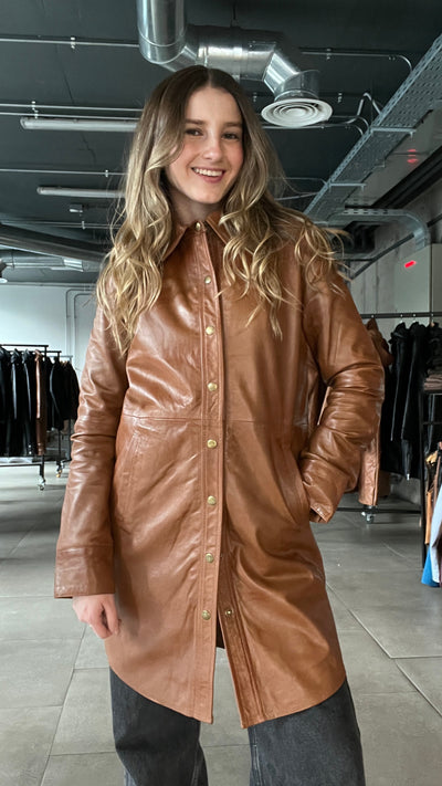 Camisera Cuero Lisboa Camel