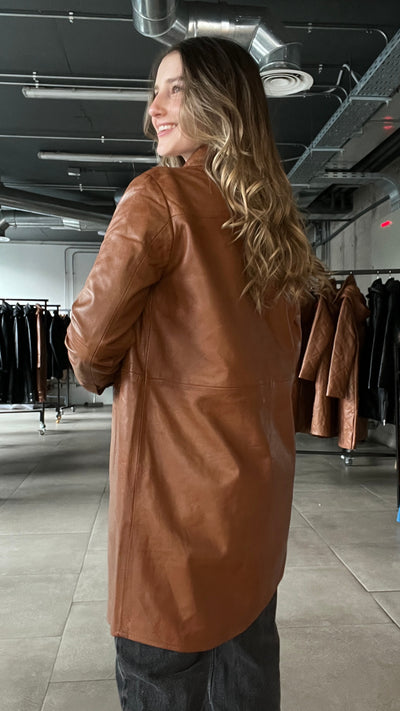 Camisera Cuero Lisboa Camel