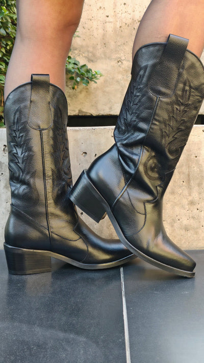 Bota Texana Napa Negro