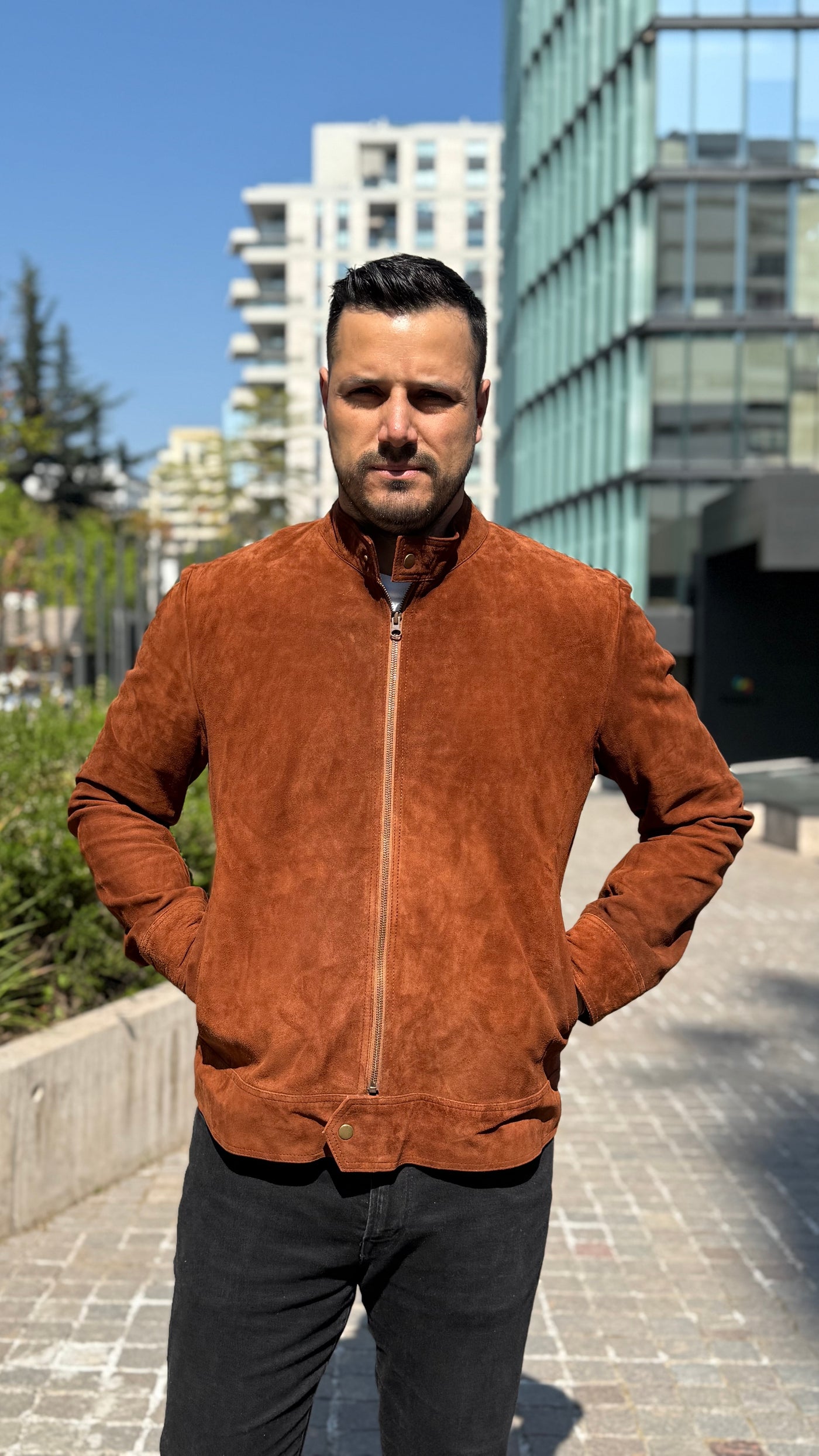 Chaqueta Gamuza Hombre Armenia Tostado