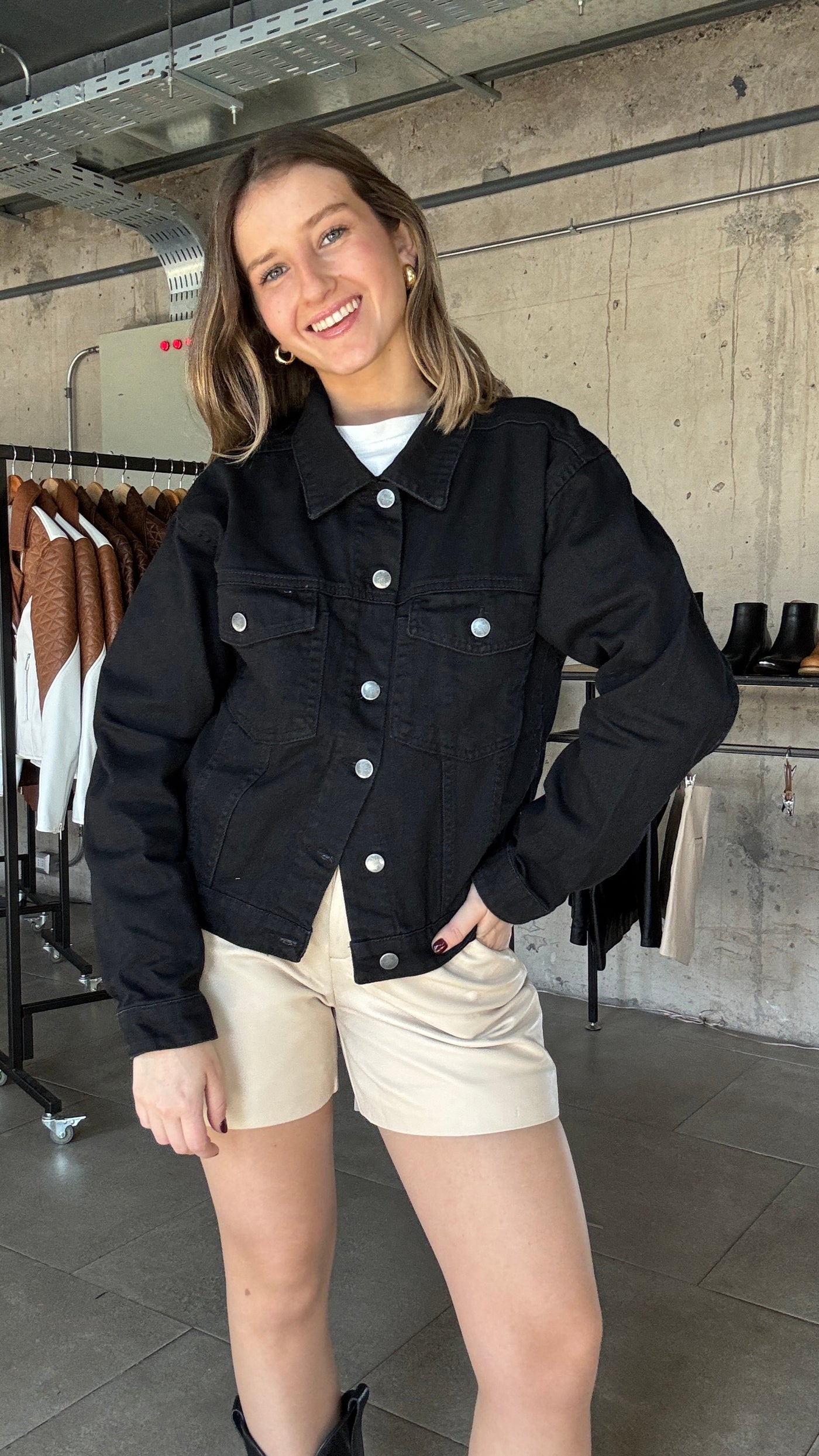 Chaqueta Jeans Dumbo Negro