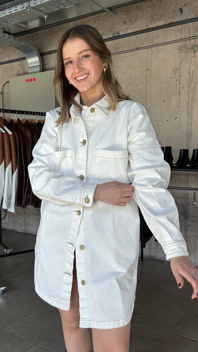 Camisera Jeans Mimosa Crudo Oversize