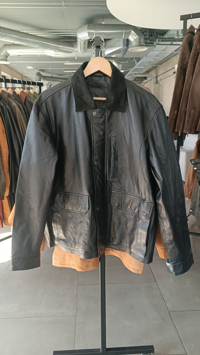 Pre-compra Chaqueta Hombre Cuero Regent Negro