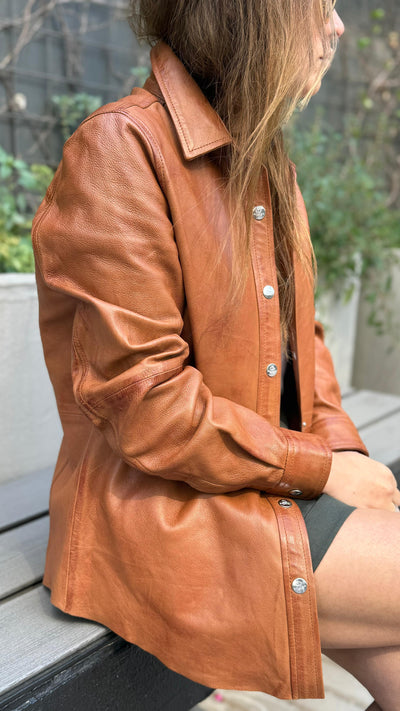 Camisa Cuero New Mallorca Camel