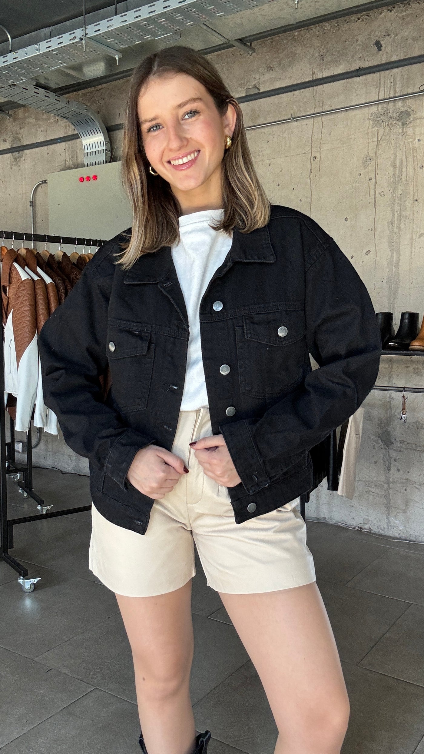 Chaqueta Jeans Dumbo Negro