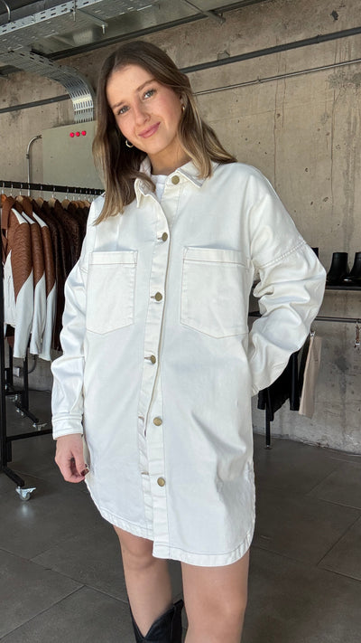 Camisera Jeans Mimosa Crudo Oversize