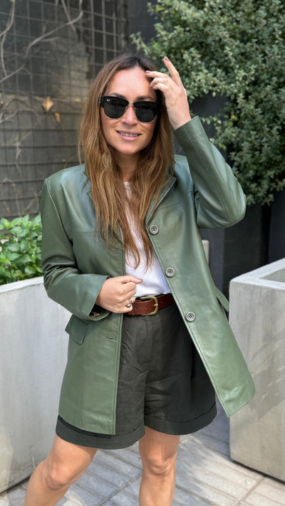 Blazer Cuero Madison Verde