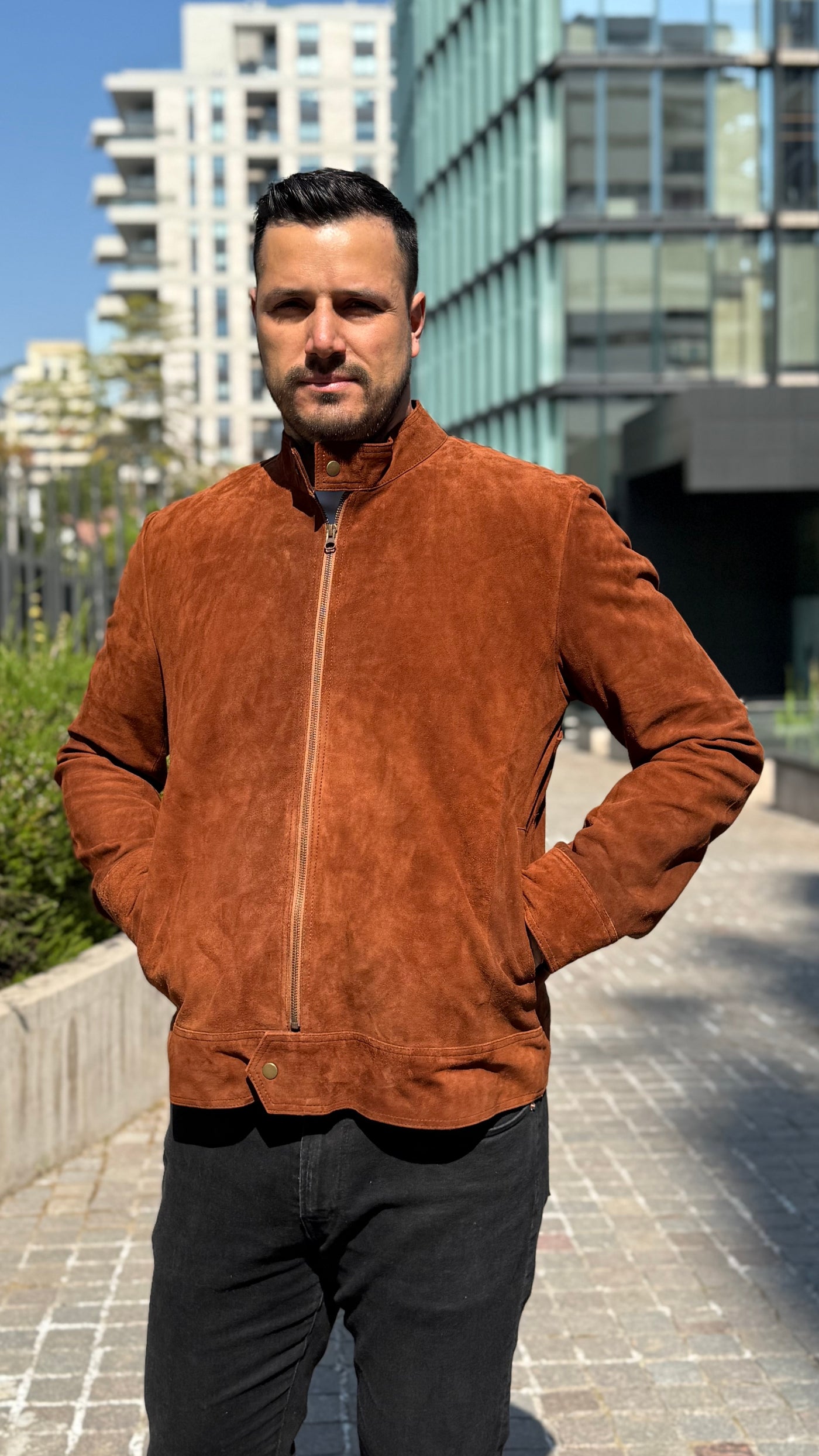 Chaqueta Gamuza Hombre Armenia Tostado