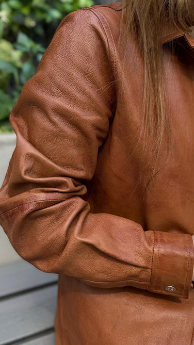 Camisa Cuero New Mallorca Camel