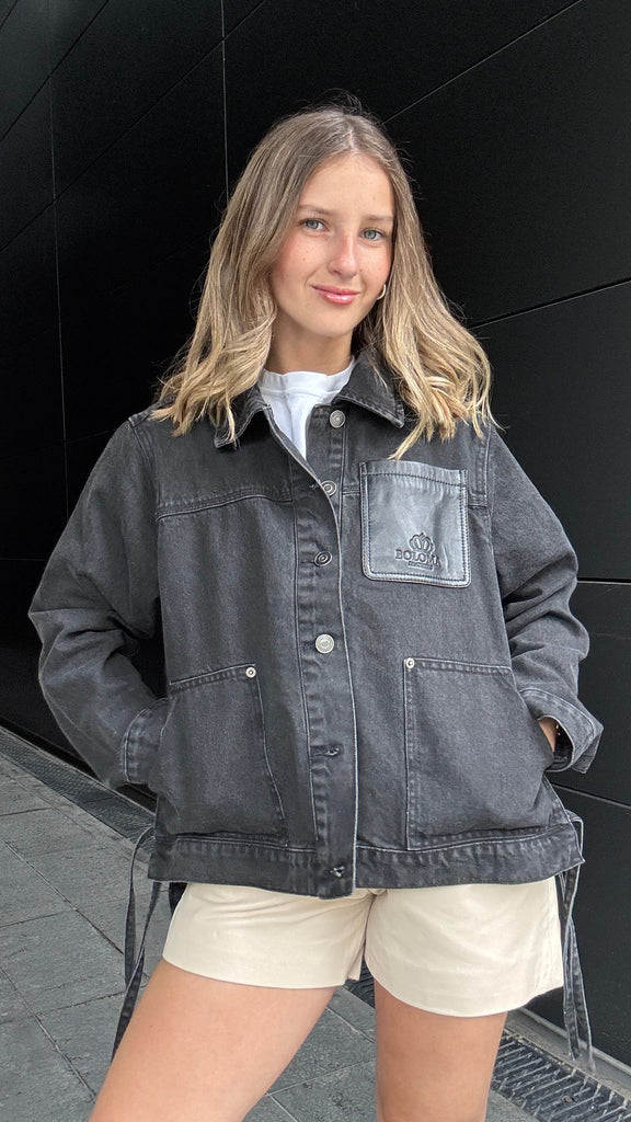 Chaqueta Denim Malibú Negro