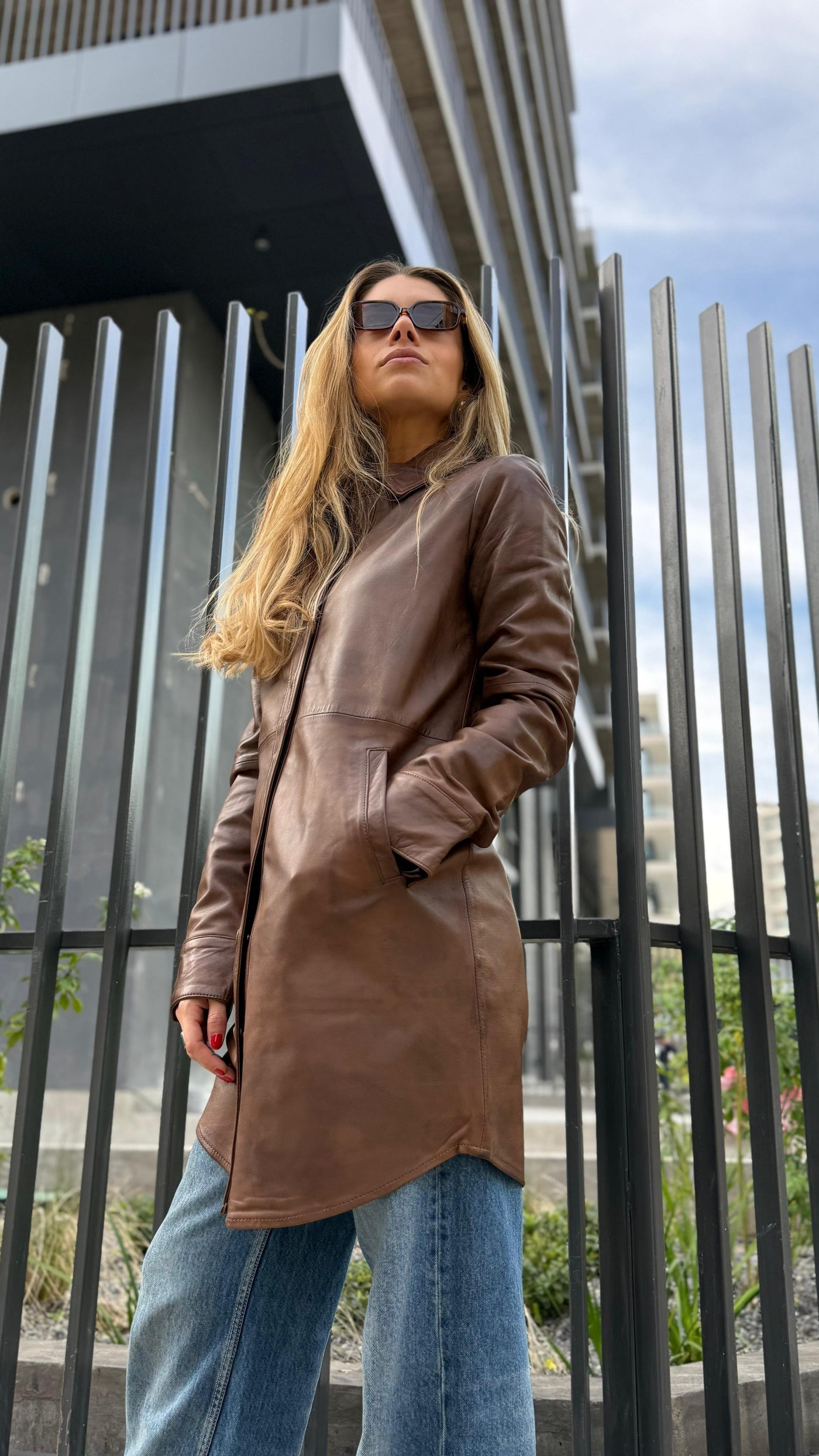 Camisera Cuero Lisboa Tabaco