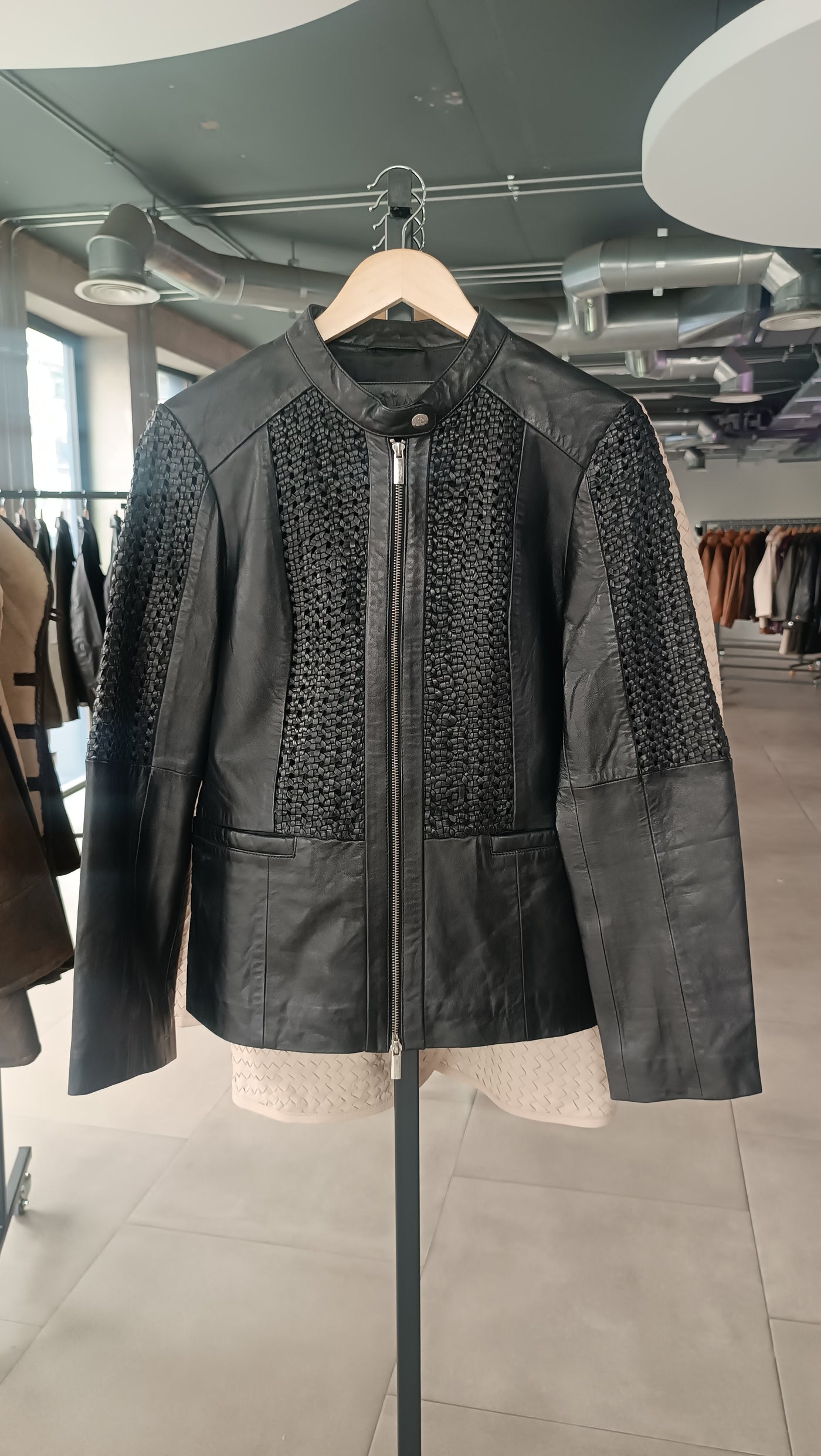 Chaqueta Cuero Teresa Negro