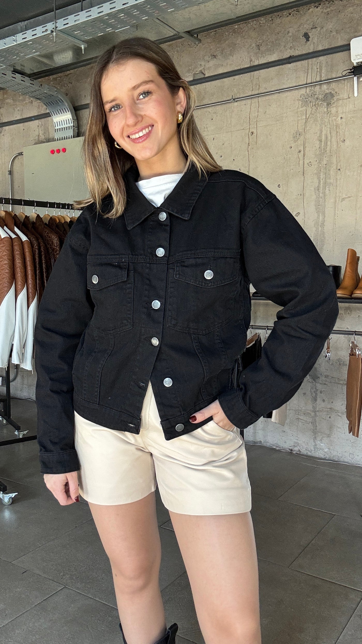 Chaqueta Jeans Dumbo Negro