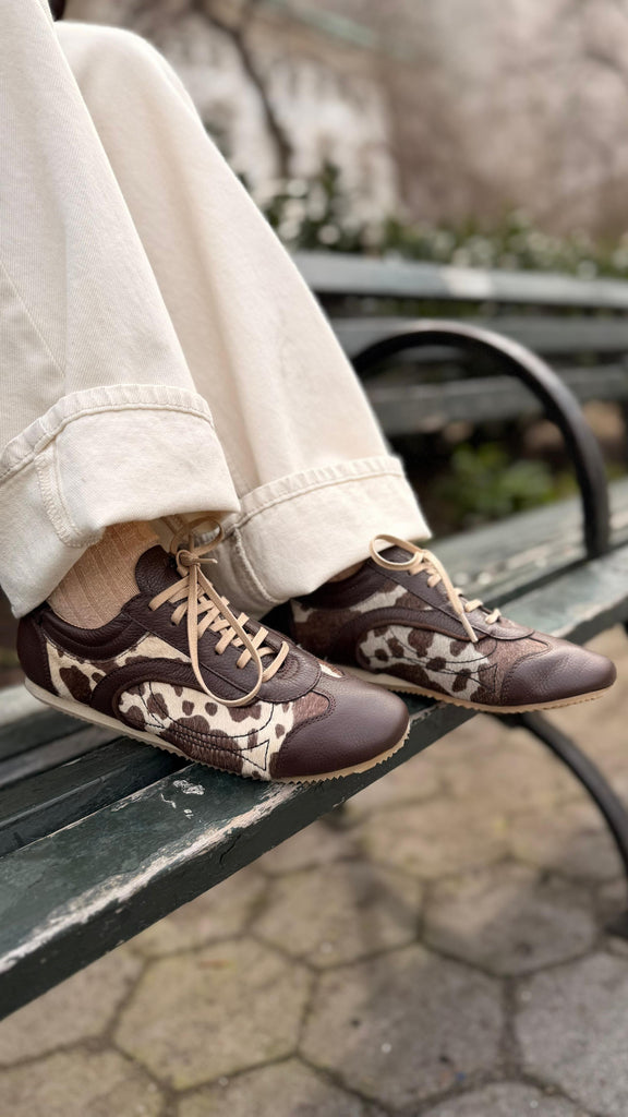 Zapatilla Freeman Cuero Café Cow
