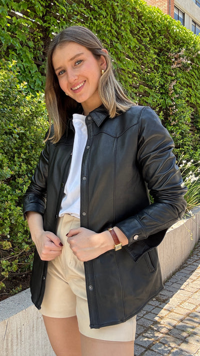 Camisa cuero Nilo Negro