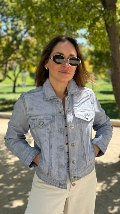 Pre-compra Chaqueta Cuero Ebro Light Blue