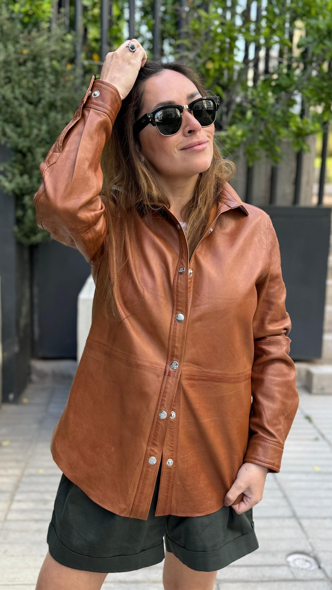 Camisa Cuero New Mallorca Camel