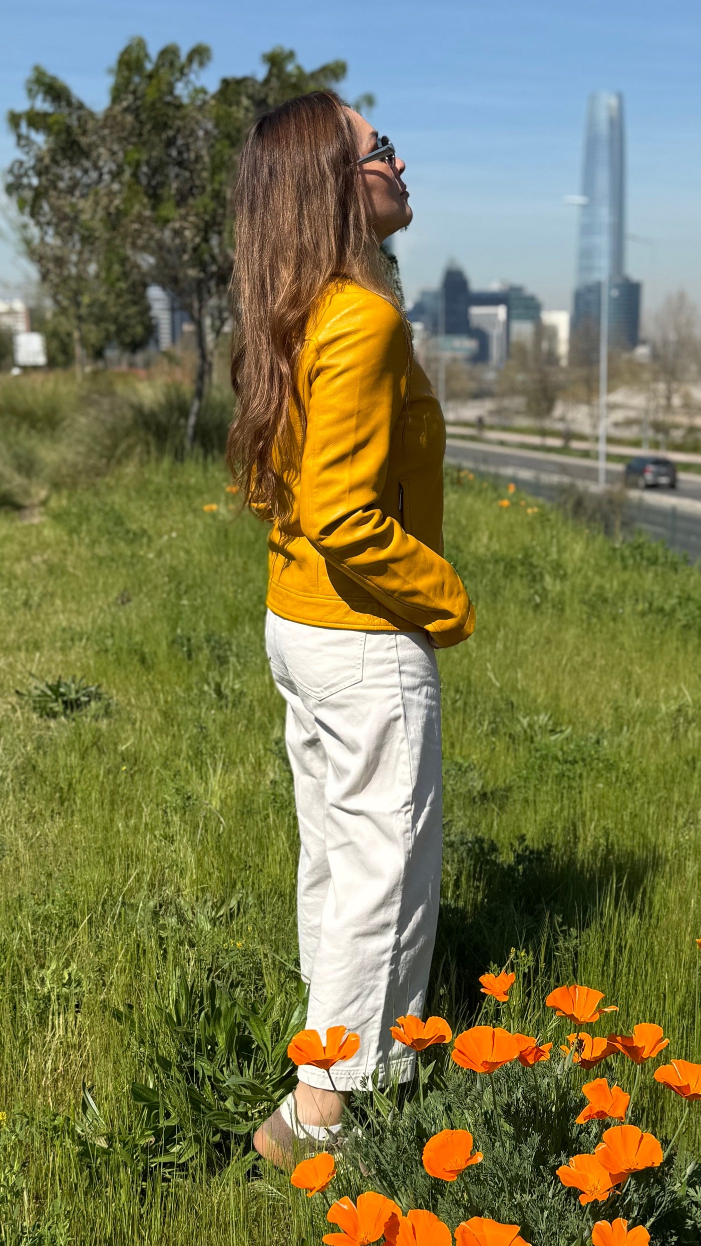 Chaqueta Cuero Osaka Amarillo