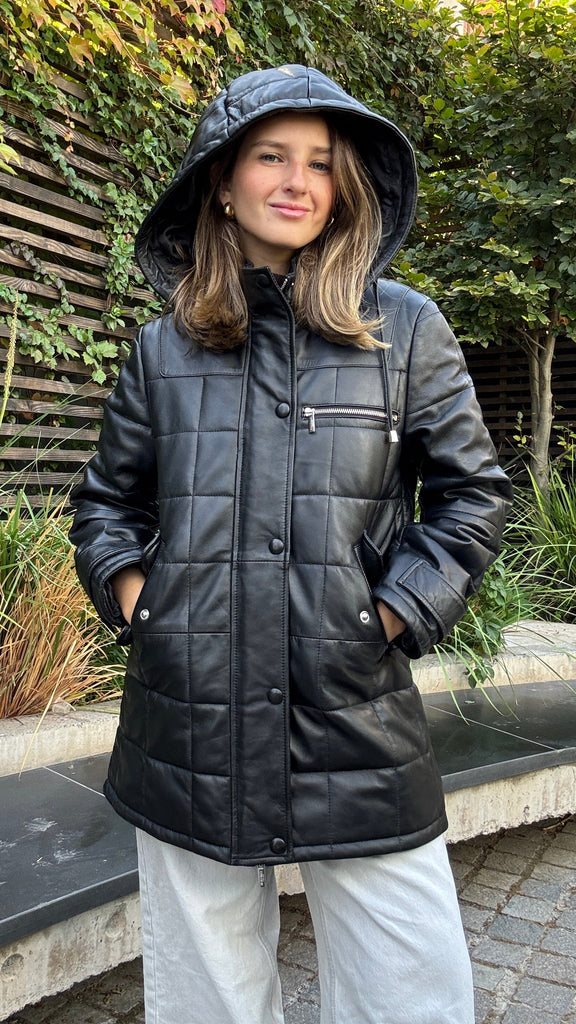 Parka Cuero Esquel Negro