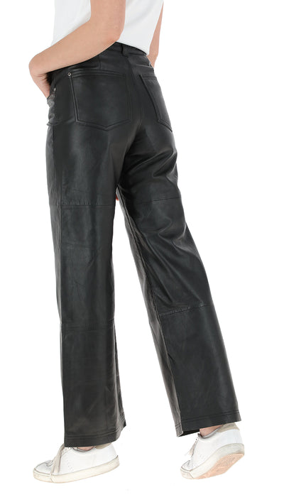 Pantalón Cuero Zaragoza Negro