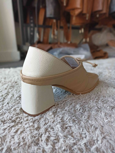 Zapato Cuero Versalles Beige