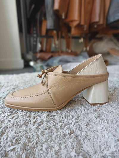 Zapato Cuero Versalles Beige